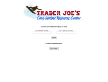 Tablet Screenshot of mytraderjoes.com